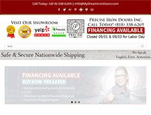 Tablet Screenshot of preciseirondoors.com